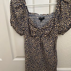 Cotton candy LA mini floral dress